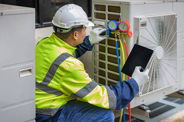 Professional Hvac Installation technician working in Allentown, NJ